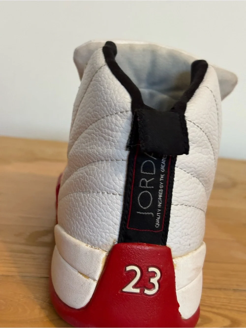 Air Jordan 12 Retro 'Cherry' (2009) high-top basketball sneakers, size 12